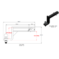 Class 4 Ballmount 305mm Shank 155mm Drop | Towrite
