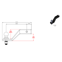 Class 4 Forged Ballmount 4" Drop | Towrite